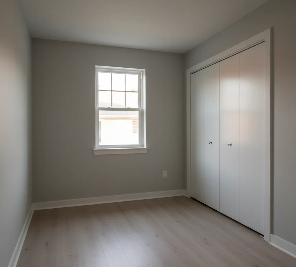 Before - Cozy bedroom virtual staging - variation