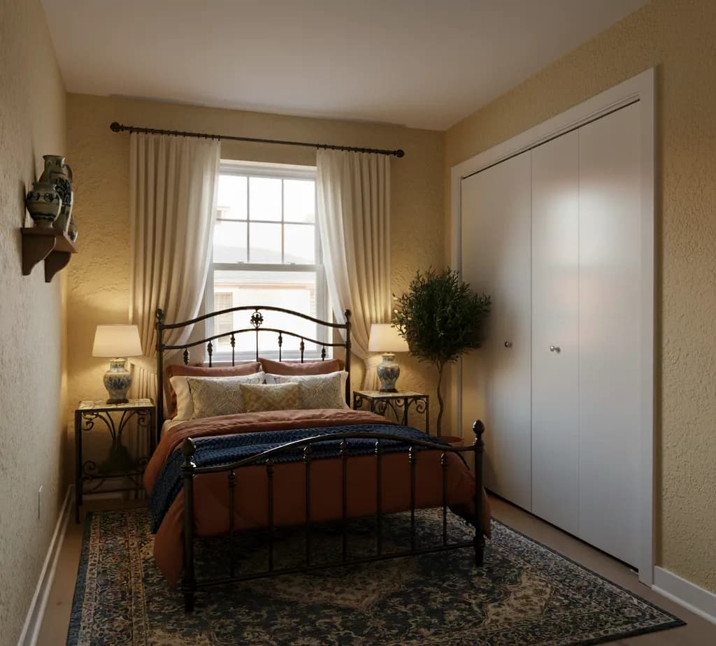 After - Mediterranean bedroom - variation