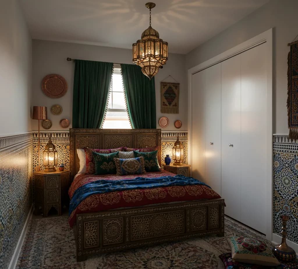 After - Moroccan Bazaar bedroom - variation
