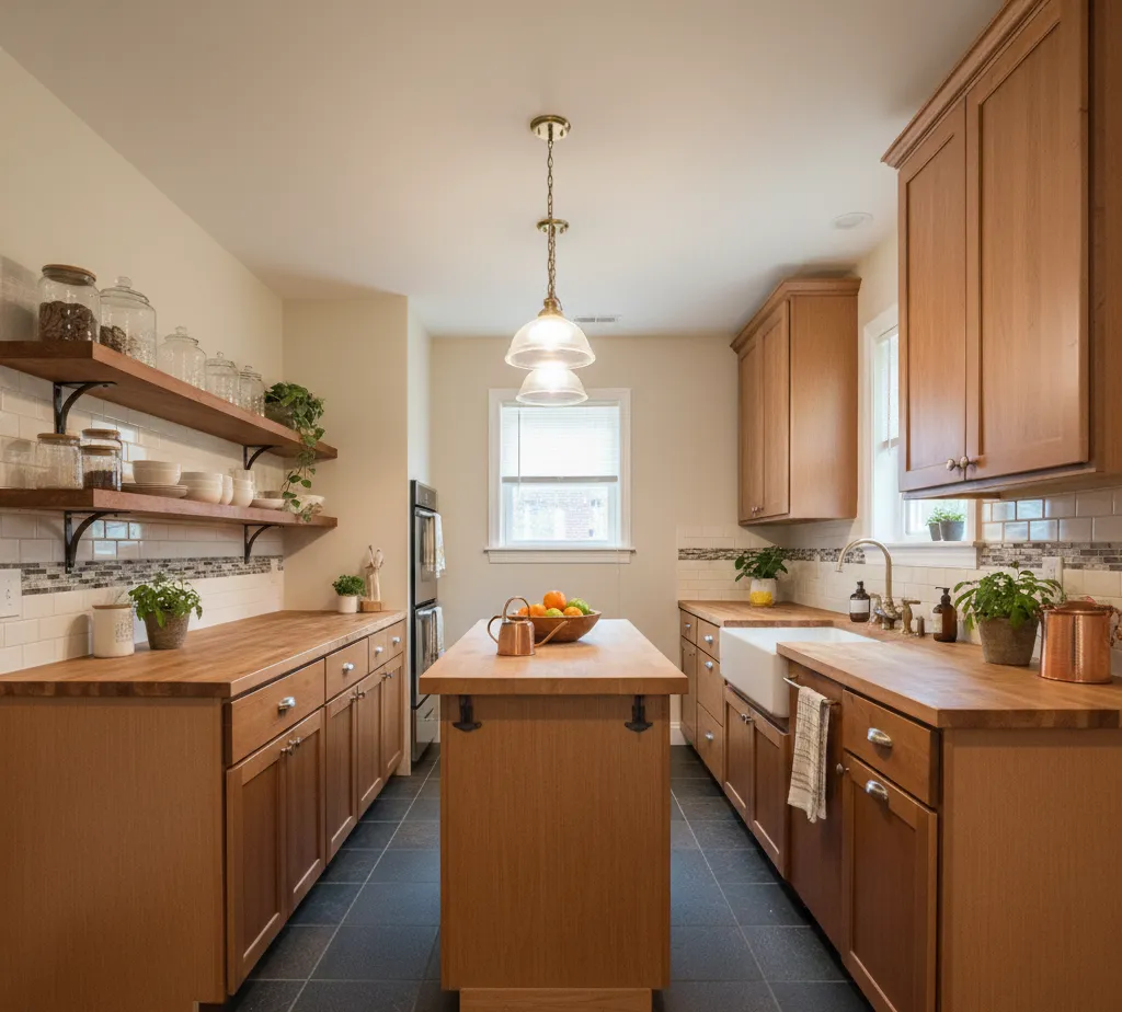 After - Cozy kitchen virtual staging - variation