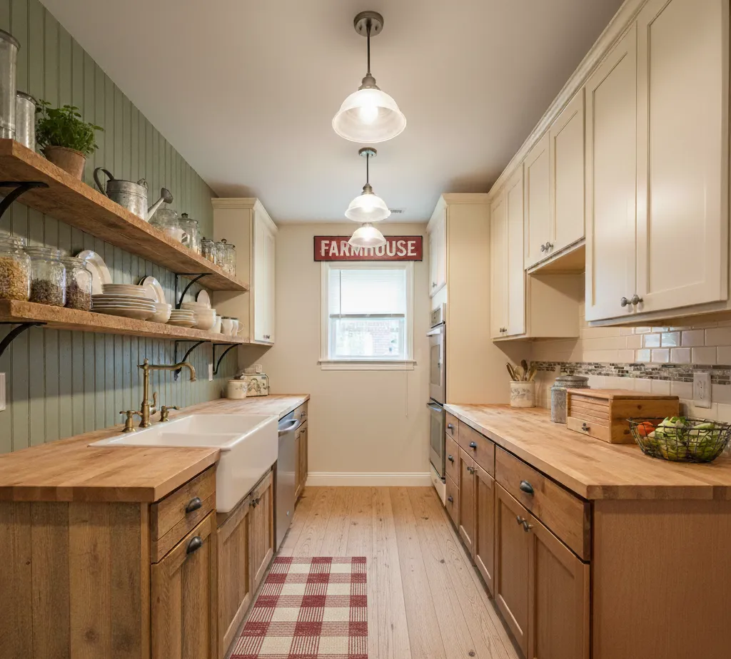 After - Rustic Farmhouse kitchen - variation