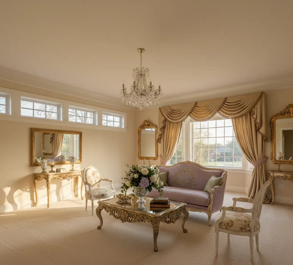 After - French Elegance living room - variation