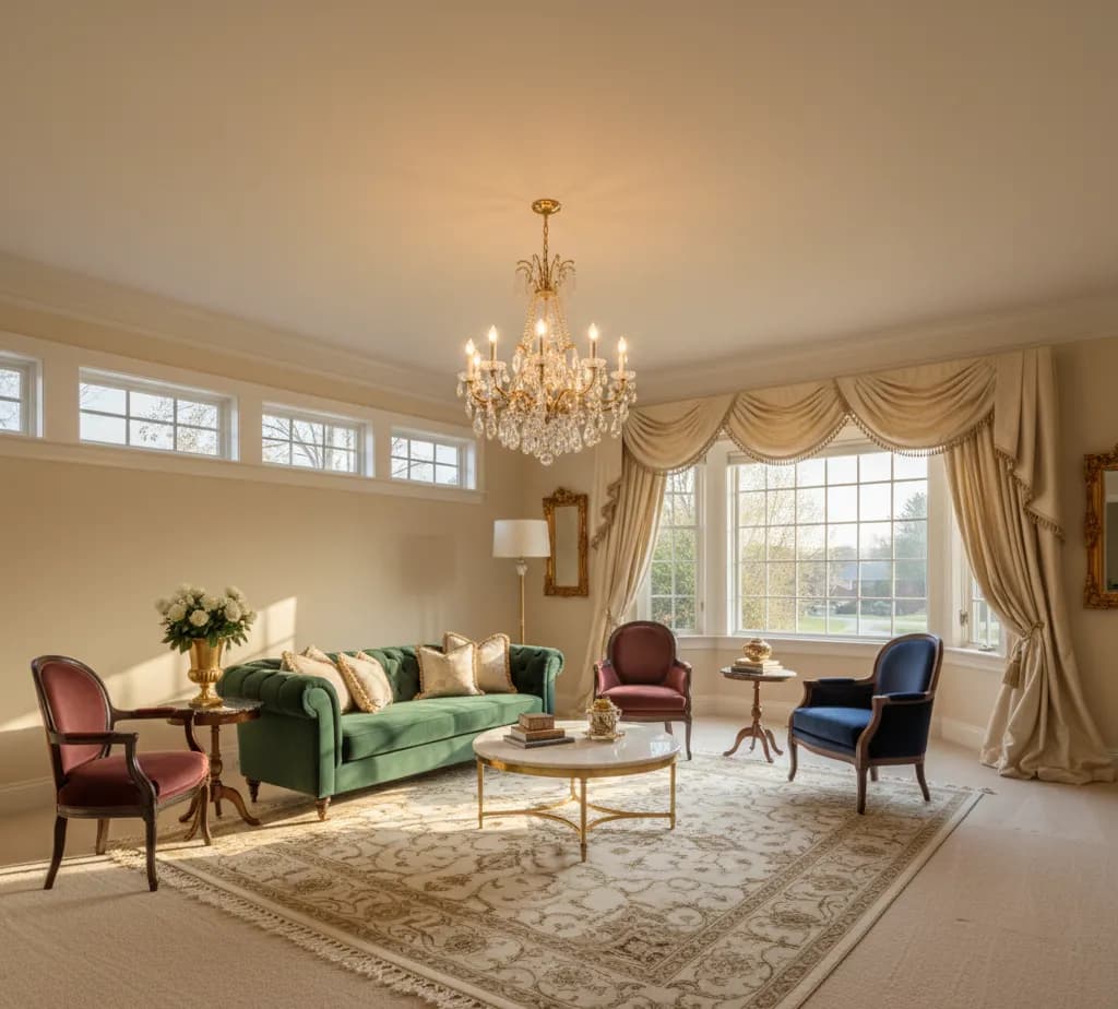 After - Luxury dining room virtual staging - variation