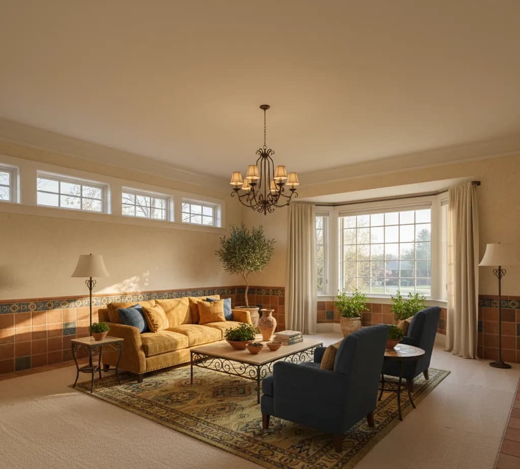 After - Mediterranean living room - variation