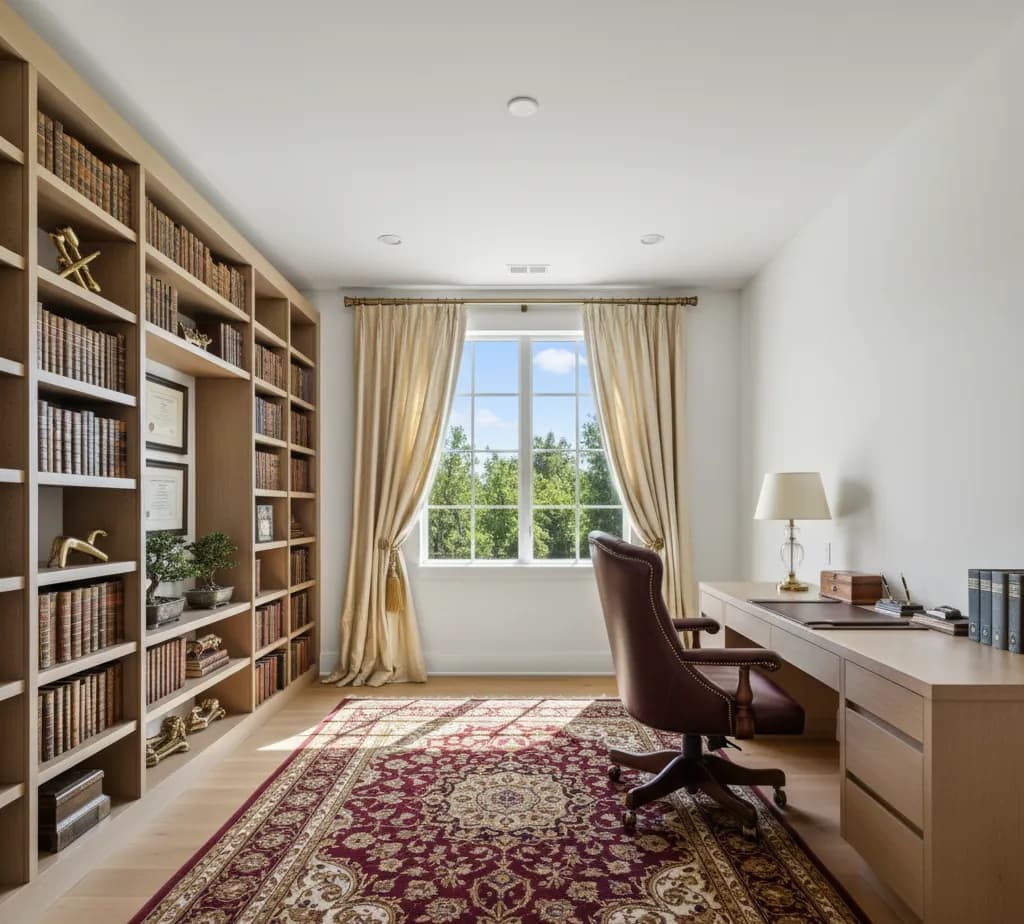 After - Luxury office virtual staging design