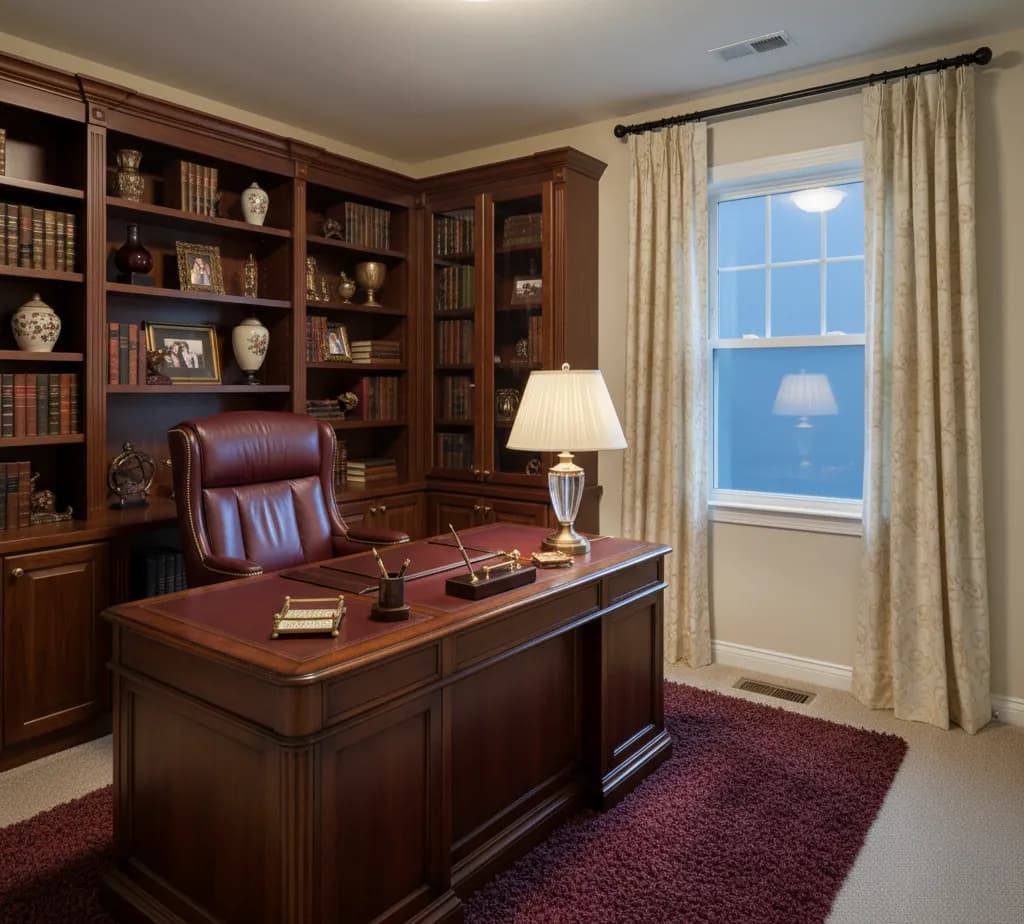After - Luxury office virtual staging - variation